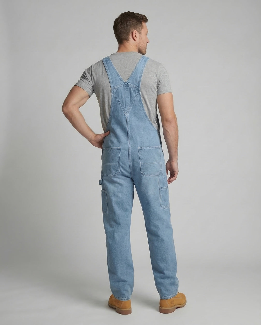 Dean | Overoles de mezclilla con piernas rectas