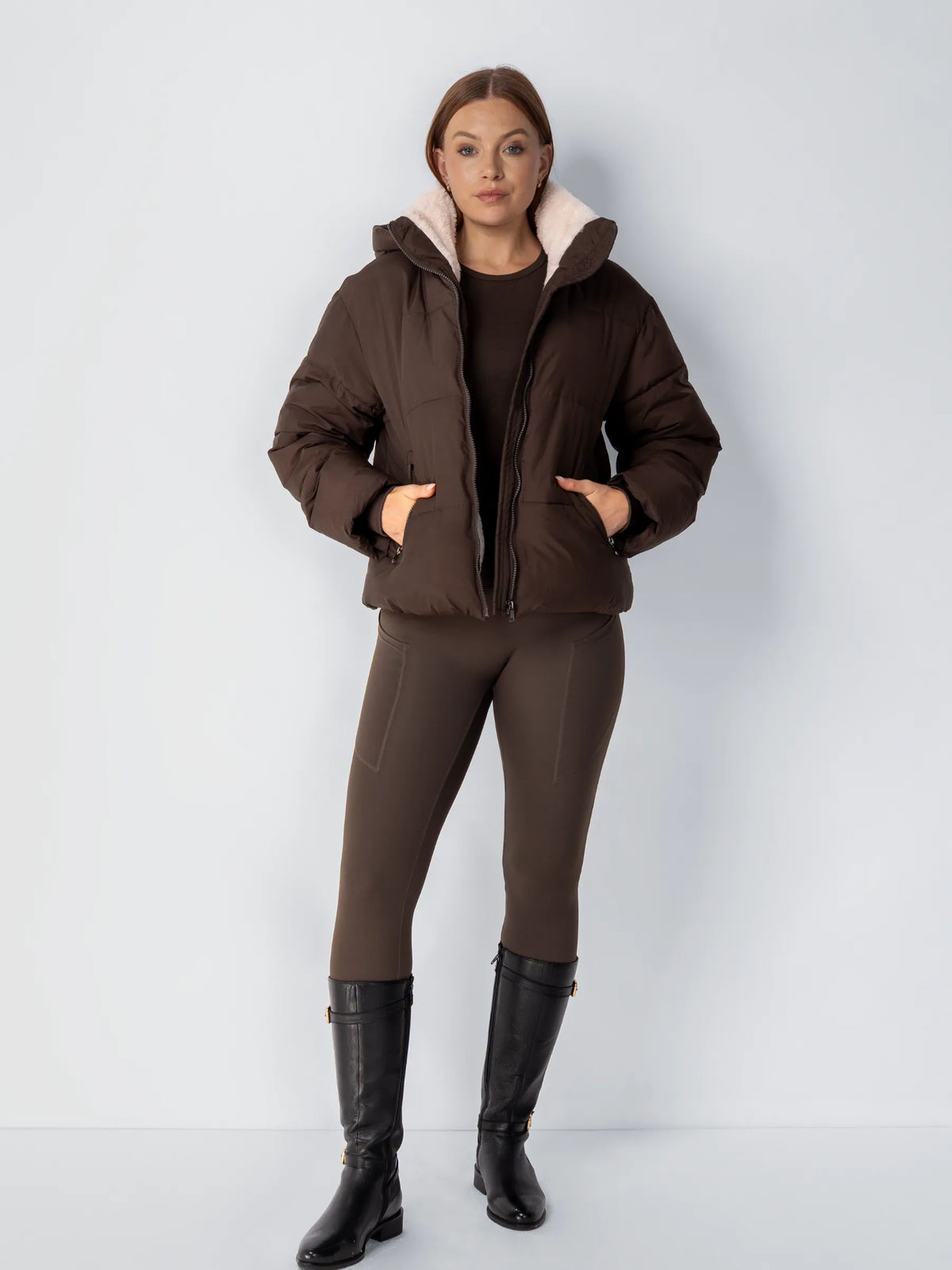 Amore | Chaqueta Puffer con Capucha Desmontable