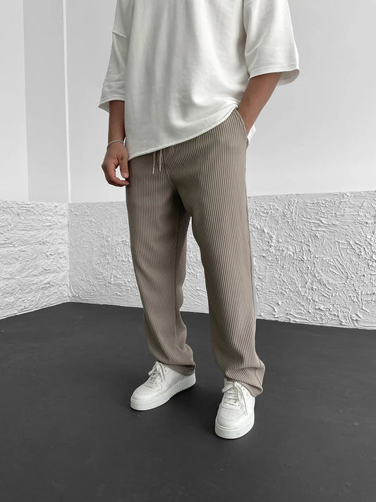 Eliezer | Pantalón Acanalado De Corte Relajado