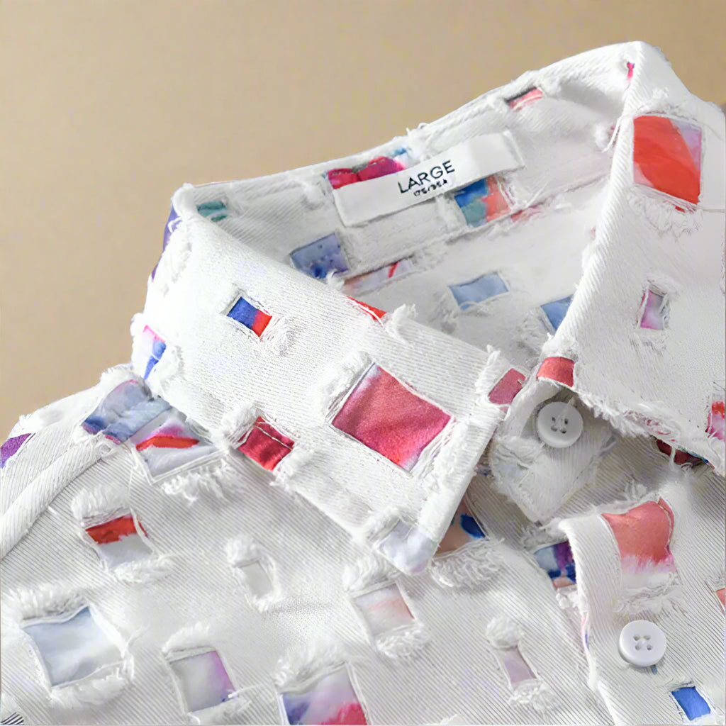 Nazirah | Camisa De Manga Larga Con Mosaico