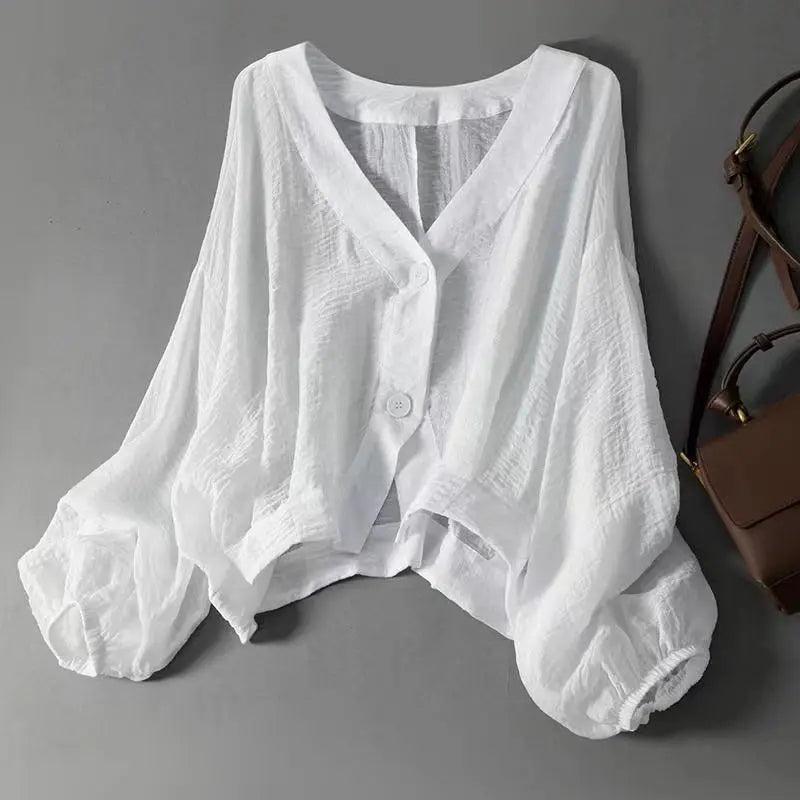 Comatize | Blusa Corta Cruzada Cuello V