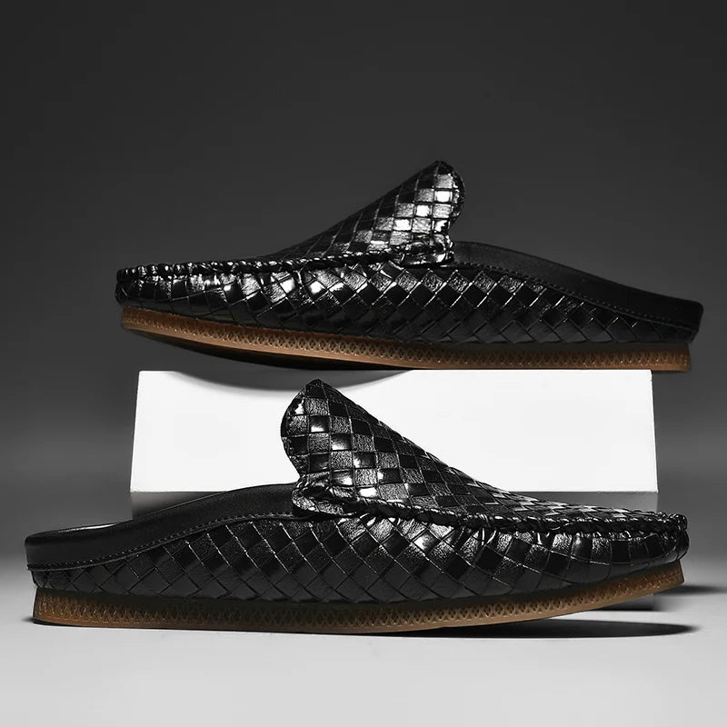 Efim | Mules Tipo Mocasín Sin Cordones Con Tejido Trenzado