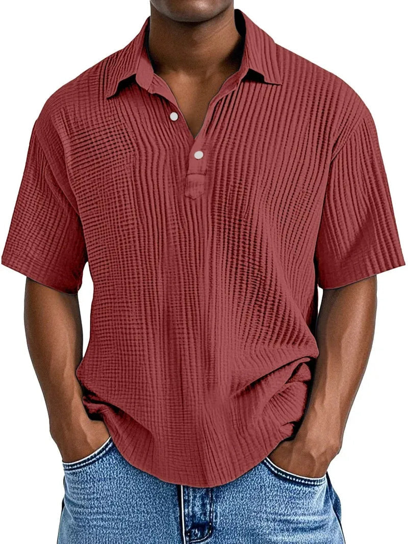 Hauser | Polo de Manga Corta Con Textura