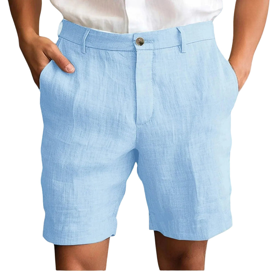 Fotis - Pantalones Cortos Elegantes De Lino
