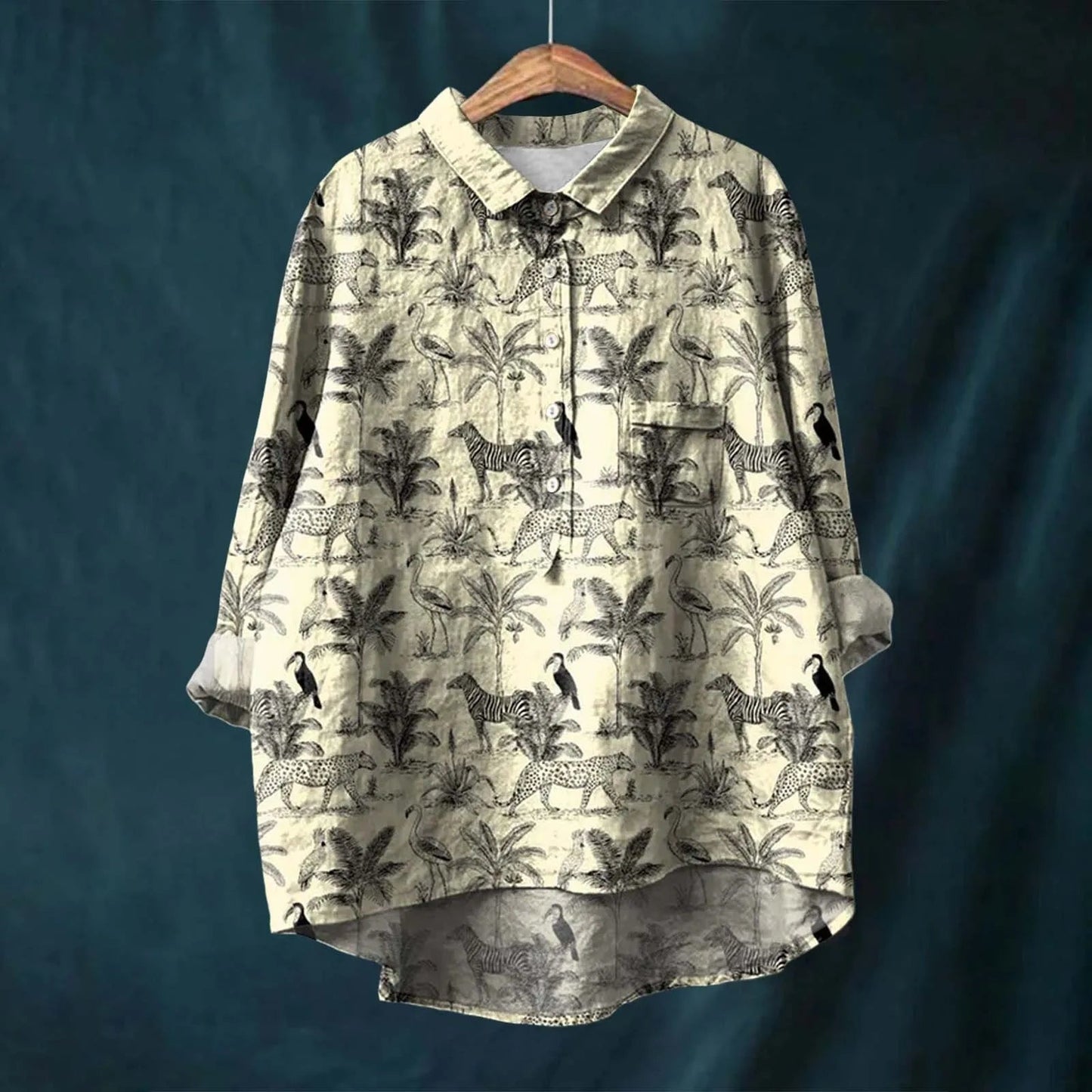 Lucero | Camisa Estampada Con Botones en La Parte Delantera