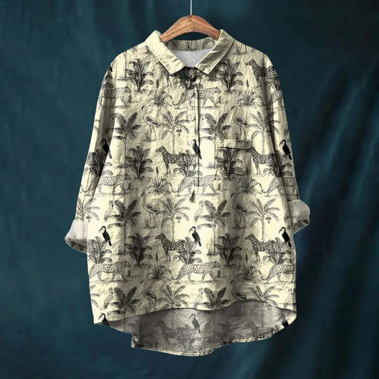 Lucero | Camisa Estampada Con Botones en La Parte Delantera