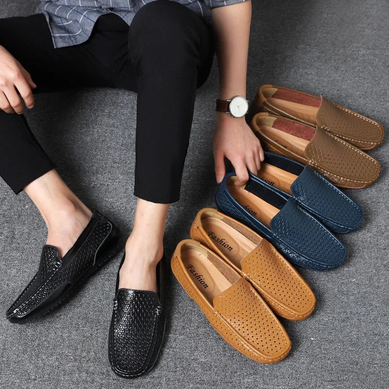 Aania | Mocasines de Piel Sin Cordones