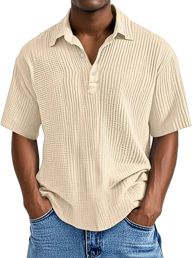 Hauser | Polo de Manga Corta Con Textura