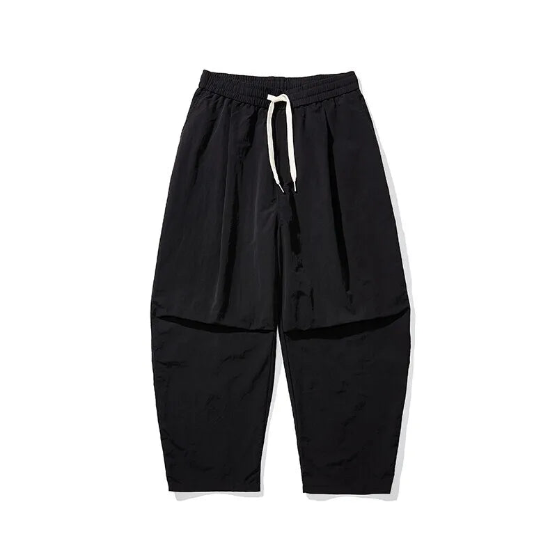 Kaio | Pantalón Holgado Pierna Ancha Cordón
