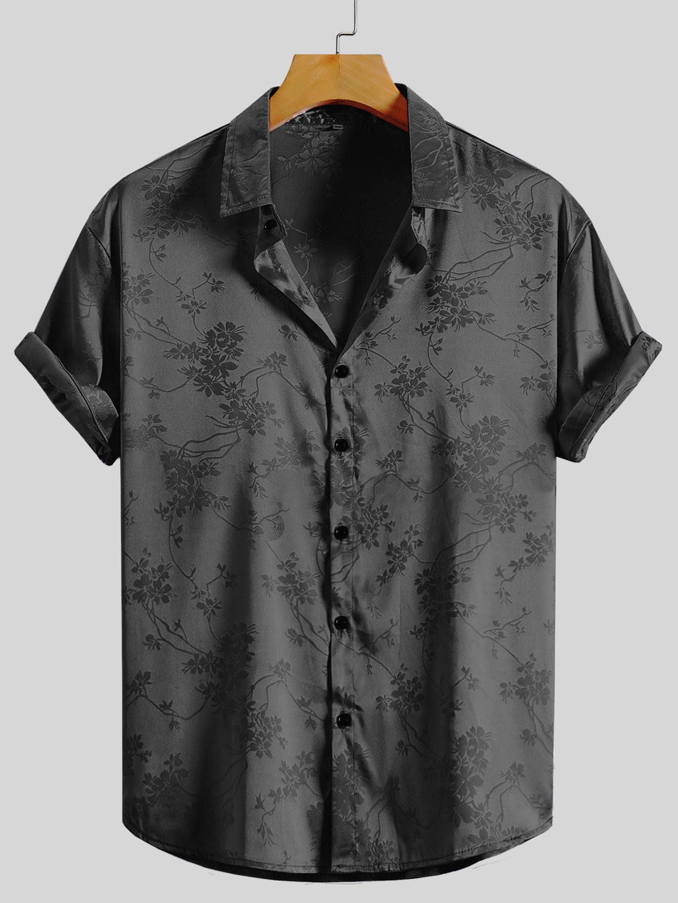 Bogdan | Camisa Estampada Floral de Manga Corta