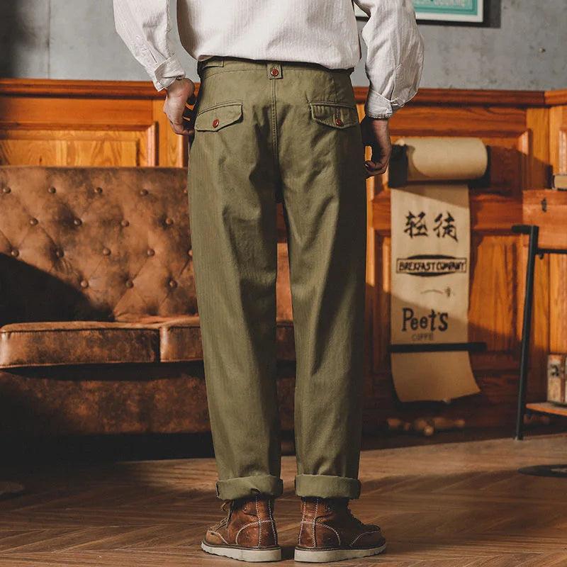 Inglis | Pantalón Recto Con Pinzas y Bolsillos