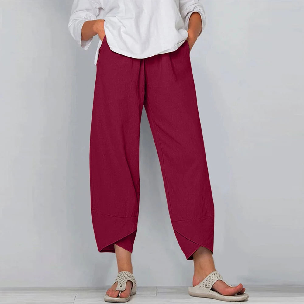 Matylda | Pantalones Cortos de Pierna Ancha