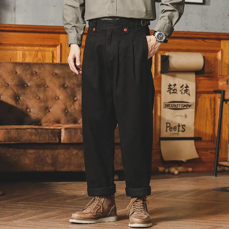 Inglis | Pantalón Recto Con Pinzas y Bolsillos