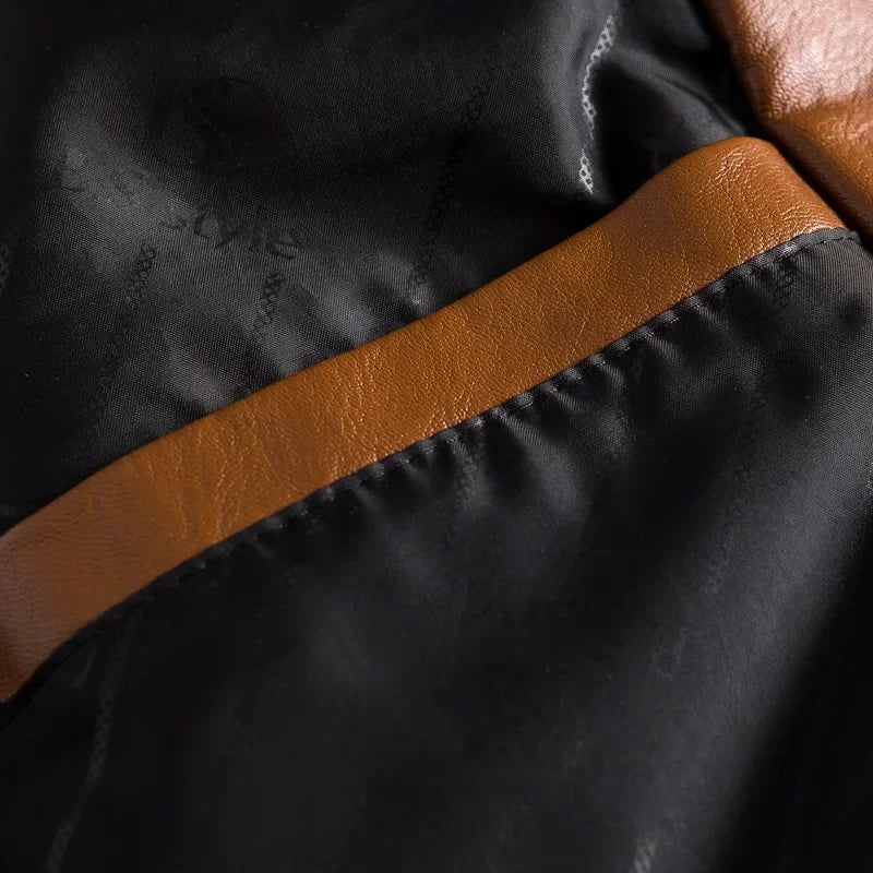 Heinz | Chaqueta Vintage Estilo Cuero Con Botones