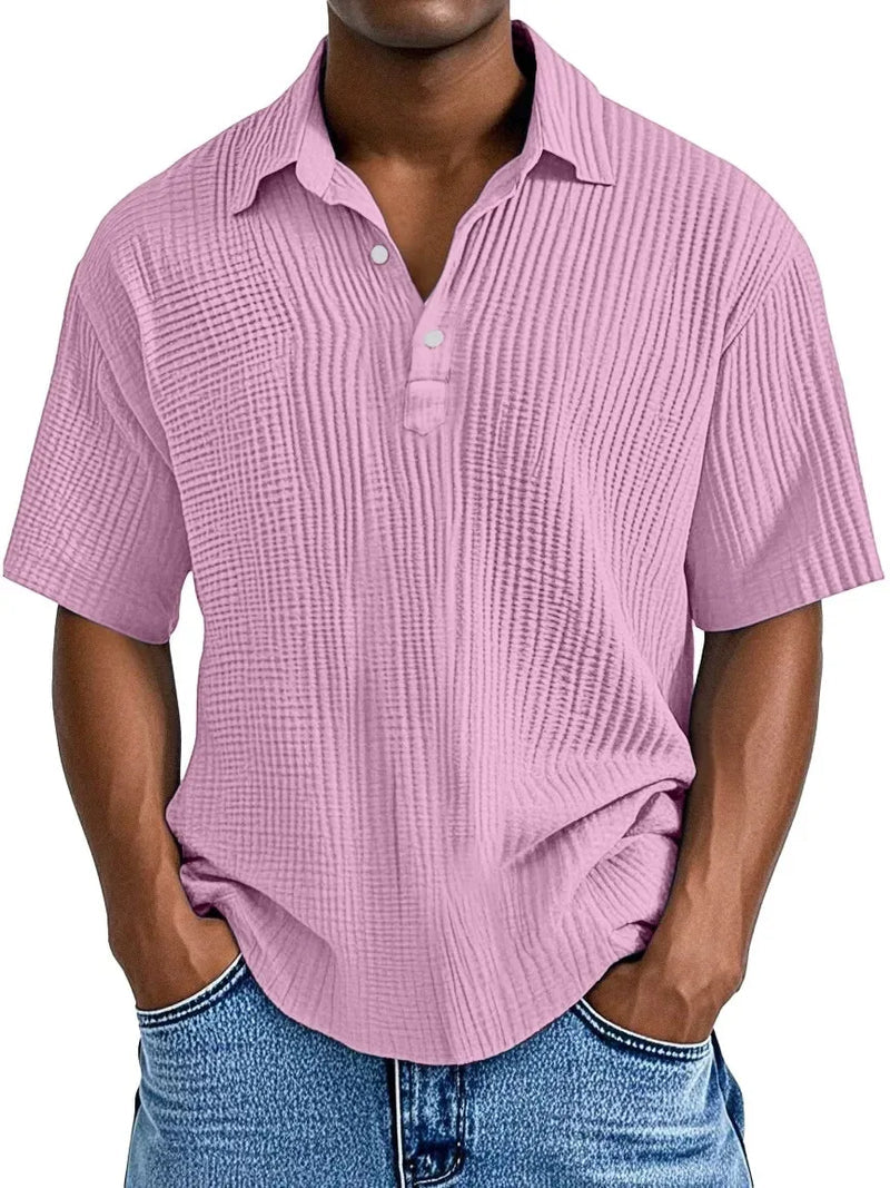 Hauser | Polo de Manga Corta Con Textura