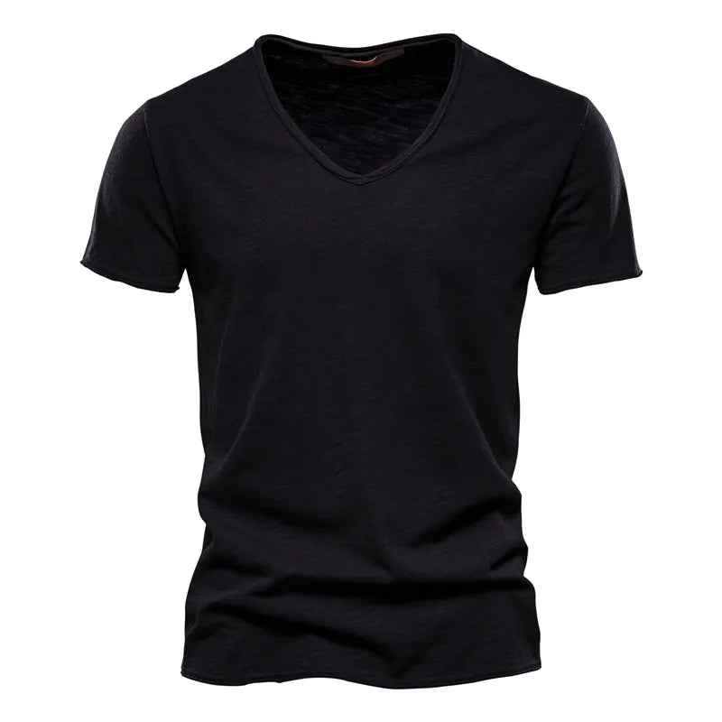 Tibor | Camiseta De Manga Corta Con Cuello en V Para Hombre