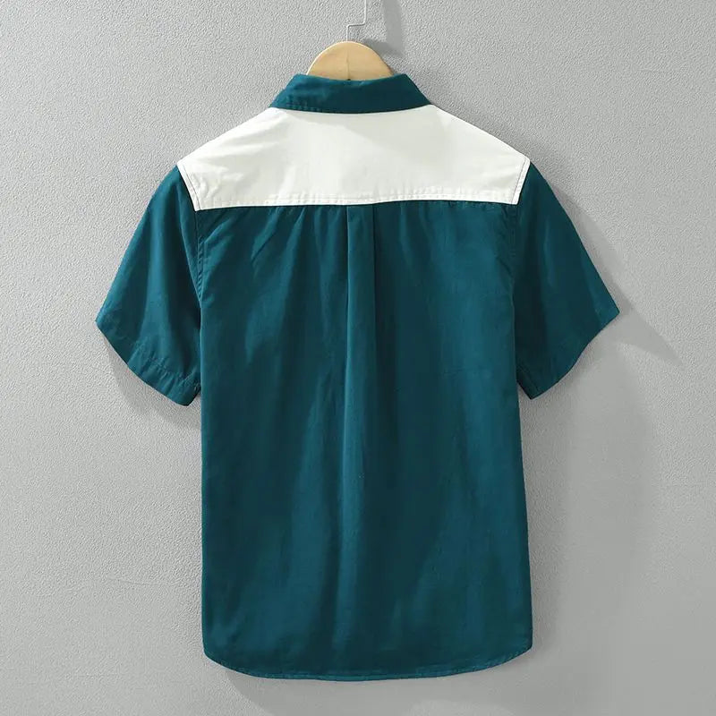 Biagio | Camisa Manga Corta Bloques Color Con Botones