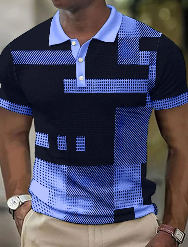 Delbert | Polo De Manga Corta Con Estampado Geométrico