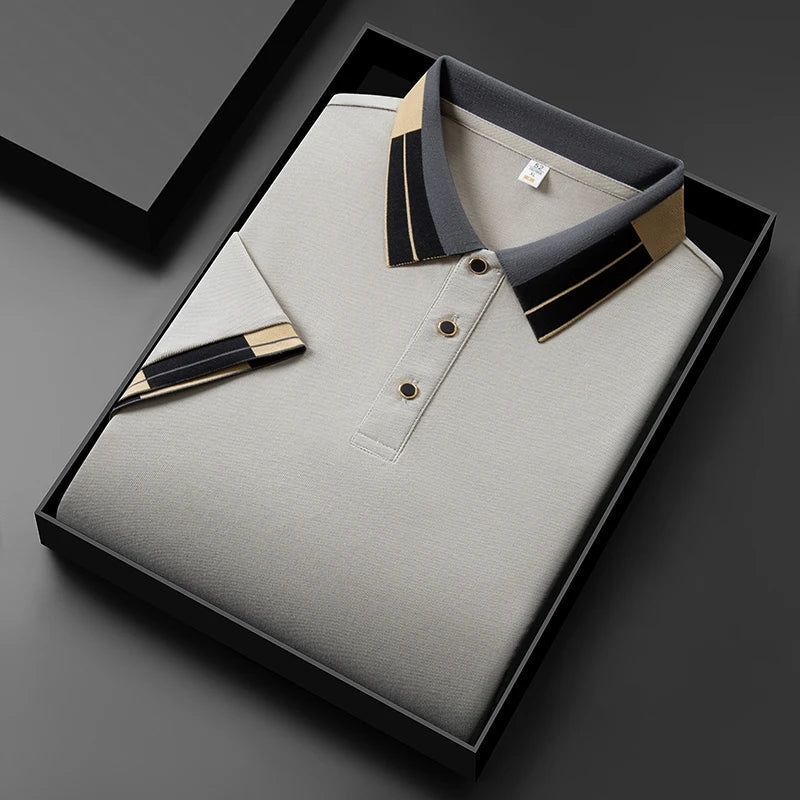 Ardalion | Polo de manga Corta con Cuello en Contraste