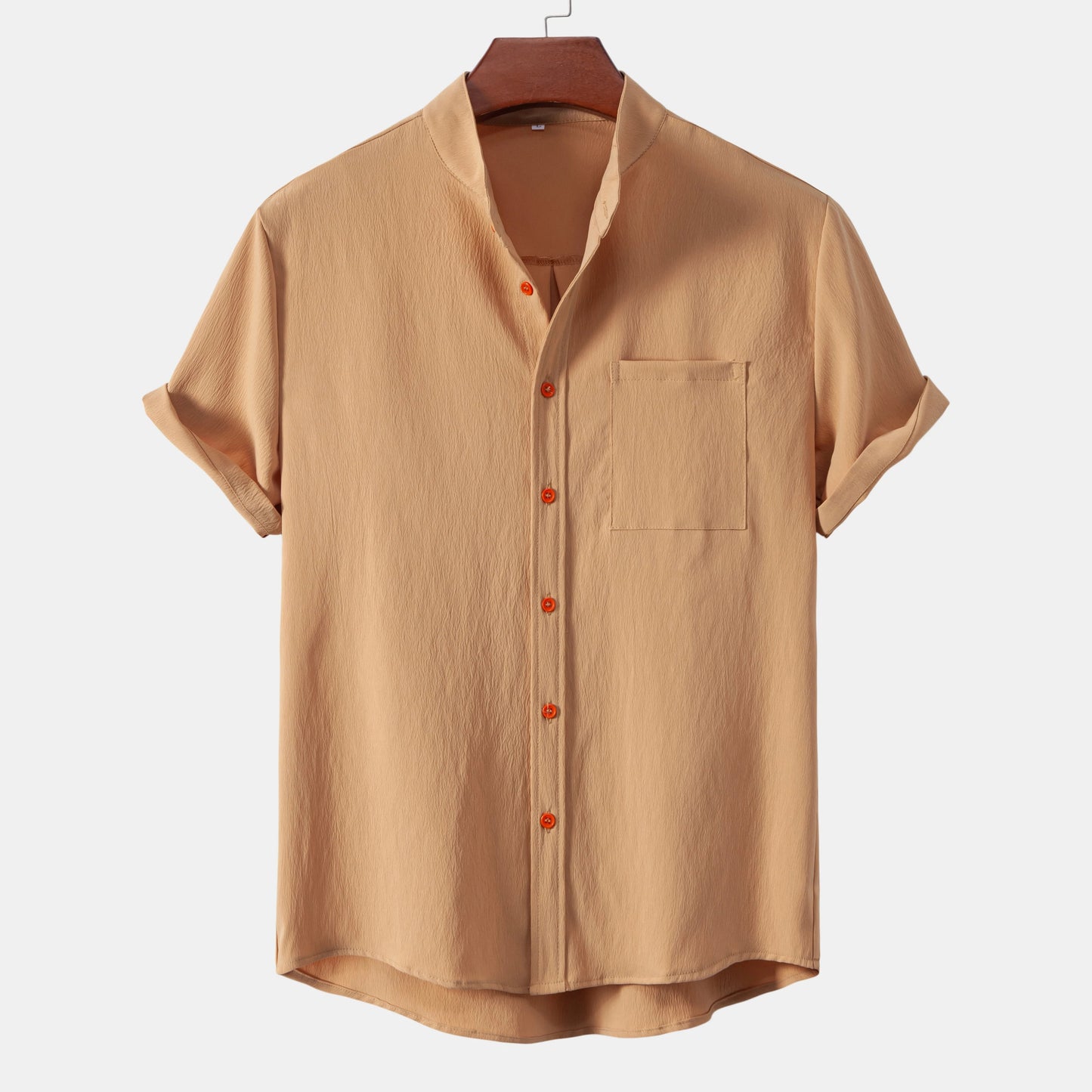 Madsen | Camisa Manga Corta Cuello Mao