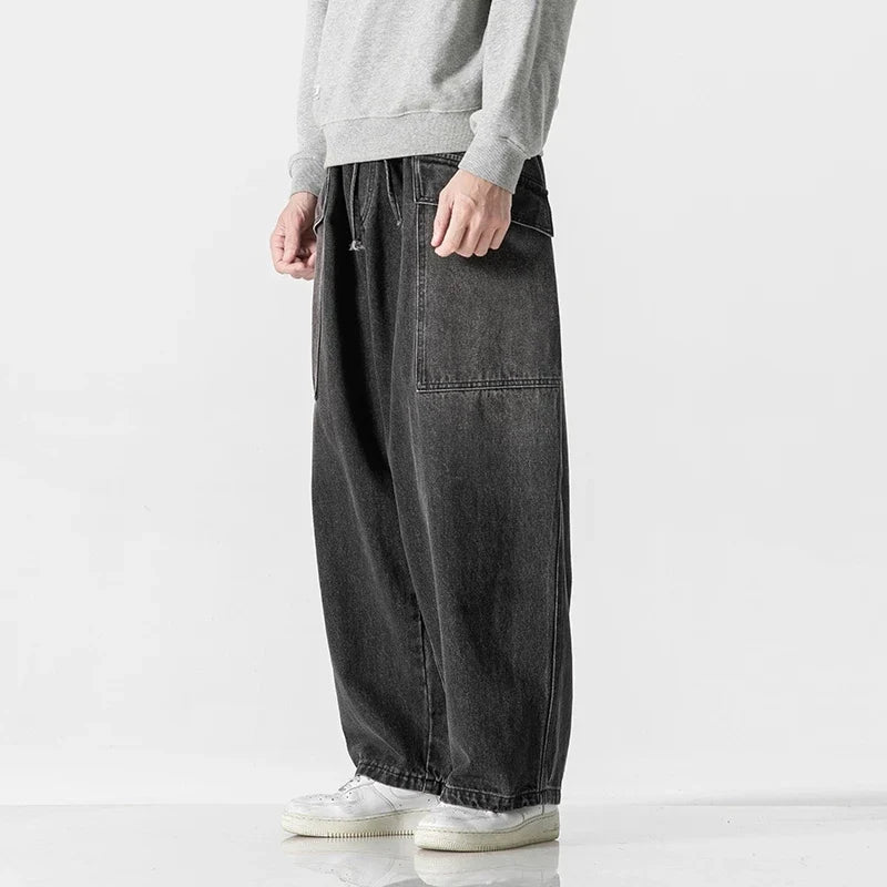 Bruno | Jeans de Pierna Ancha con Cintura Ajustable