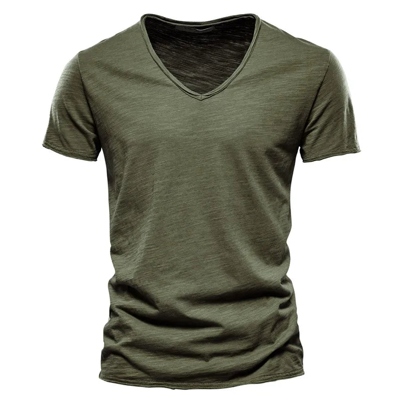 Tibor | Camiseta De Manga Corta Con Cuello en V Para Hombre