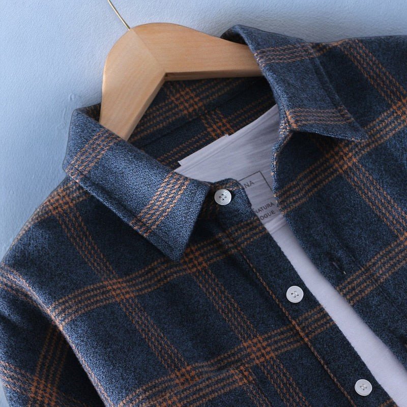 Wolf | Camisa De Manga Larga a Cuadros Con Botones