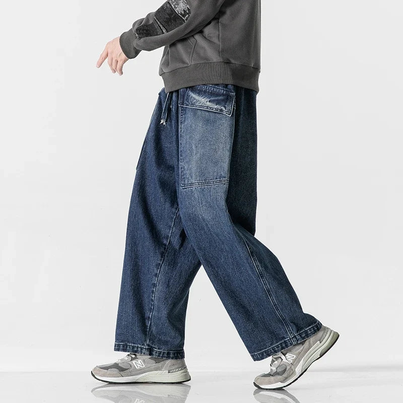 Bruno | Jeans de Pierna Ancha con Cintura Ajustable