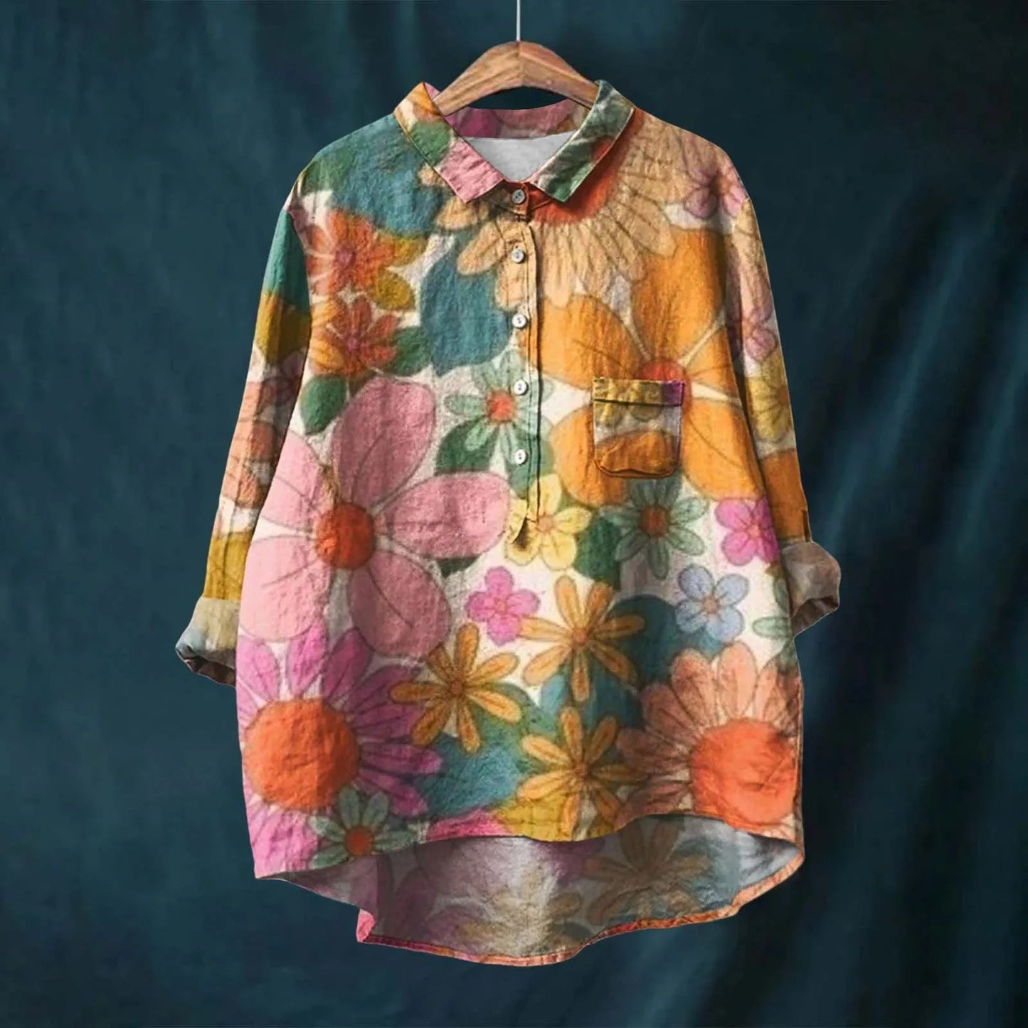 Lucero | Camisa Estampada Con Botones en La Parte Delantera