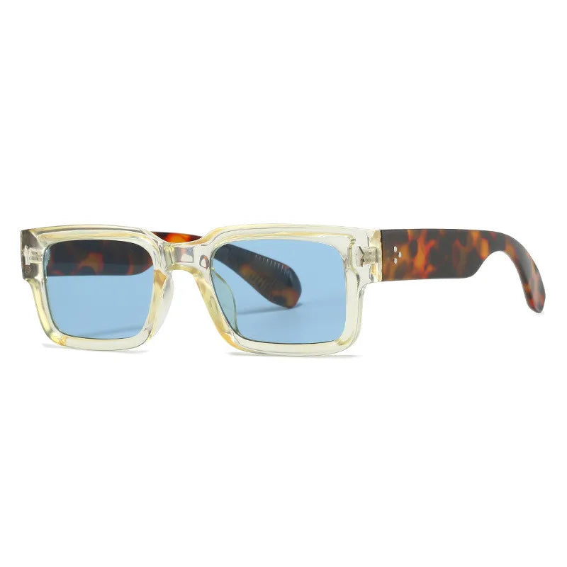RetroLens - Gafas de sol unisex con Montura Cuadrada y Cristales Tintados en Verde