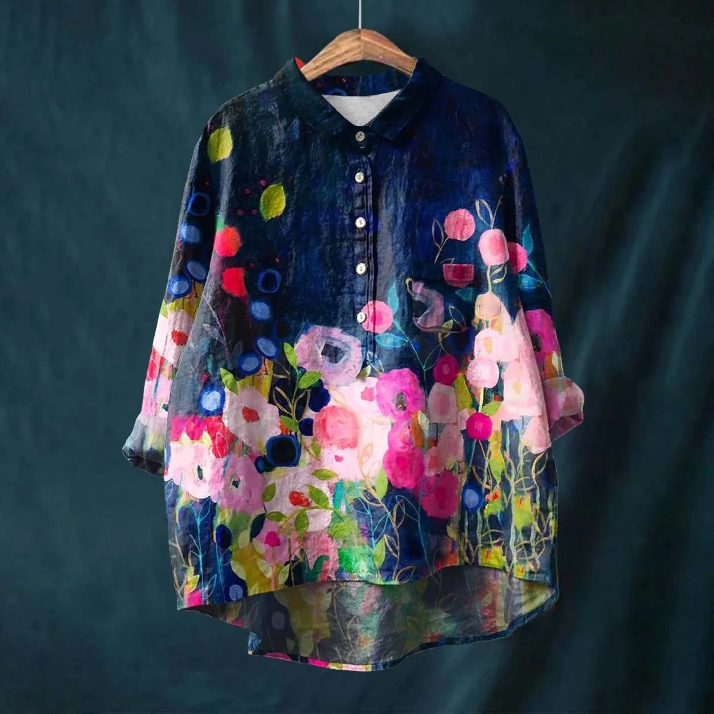 Lucero | Camisa Estampada Con Botones en La Parte Delantera