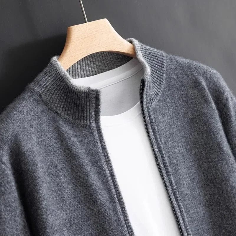 Corbin | Cárdigan De Punto Con Cuello Alto Y Cremallera Frontal