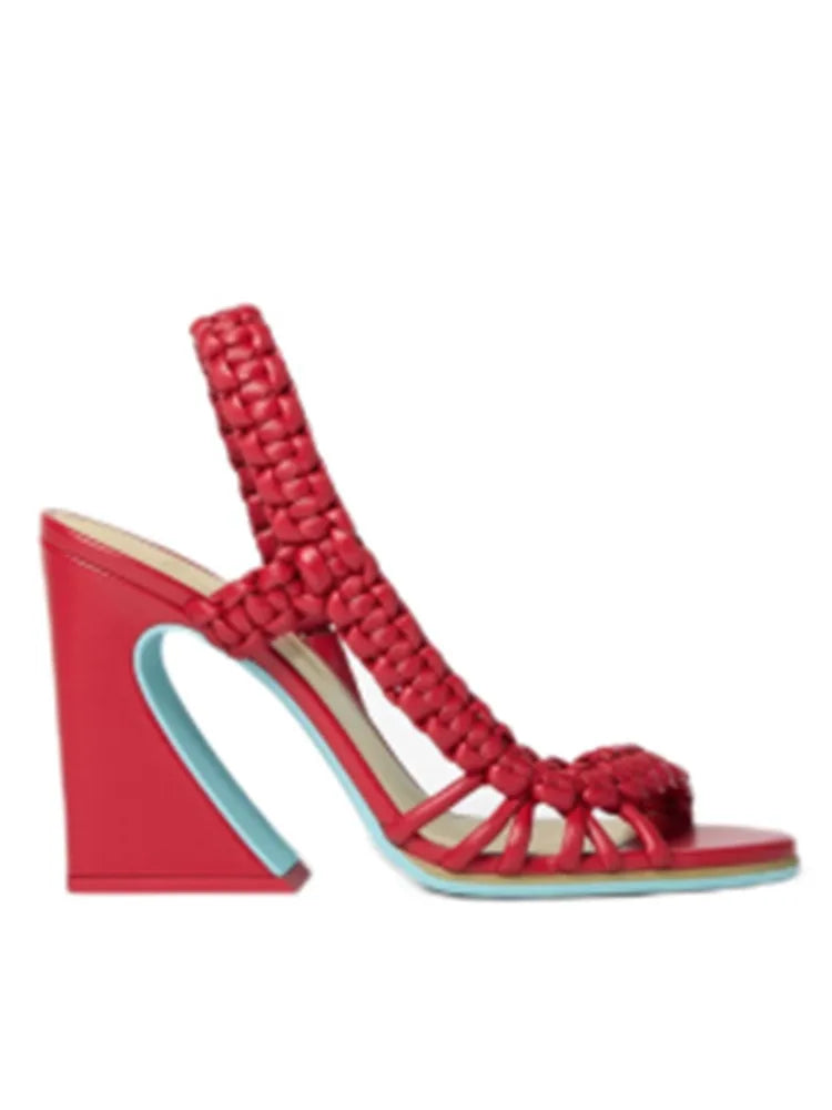 Selene | Sandalia de Tacón Trenzado en Varios Colores