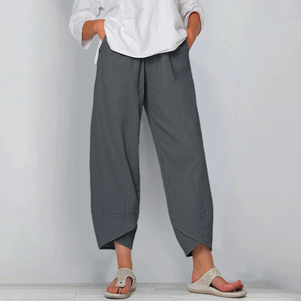 Matylda | Pantalones Cortos de Pierna Ancha