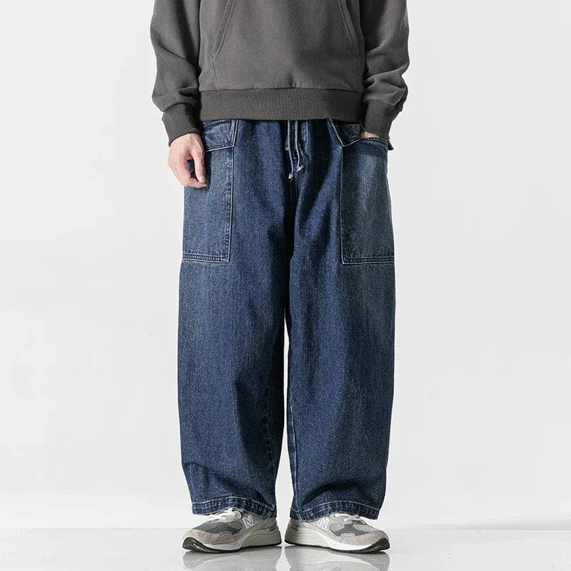 Bruno | Jeans de Pierna Ancha con Cintura Ajustable