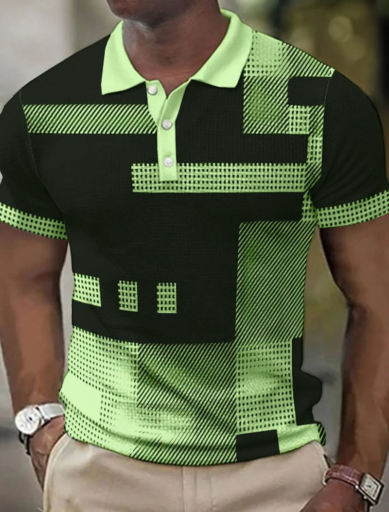 Delbert | Polo De Manga Corta Con Estampado Geométrico