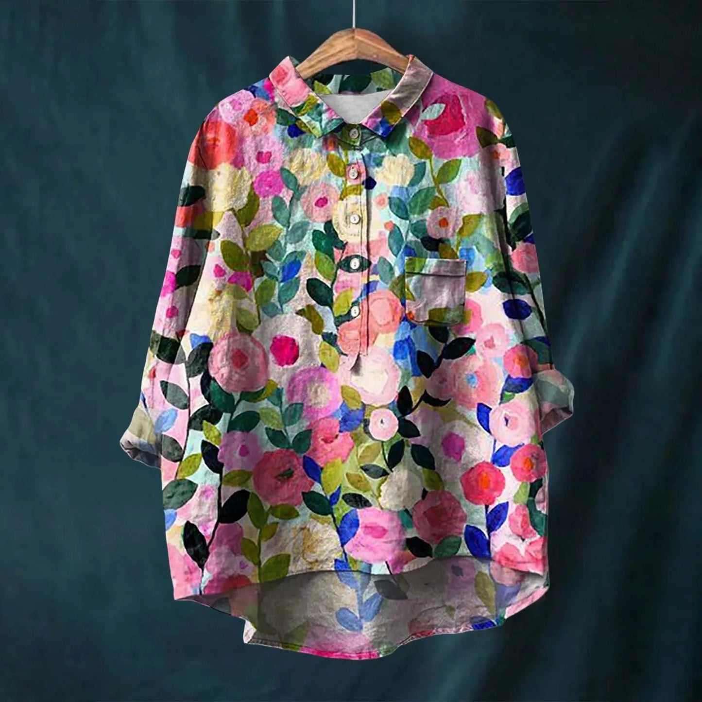 Lucero | Camisa Estampada Con Botones en La Parte Delantera