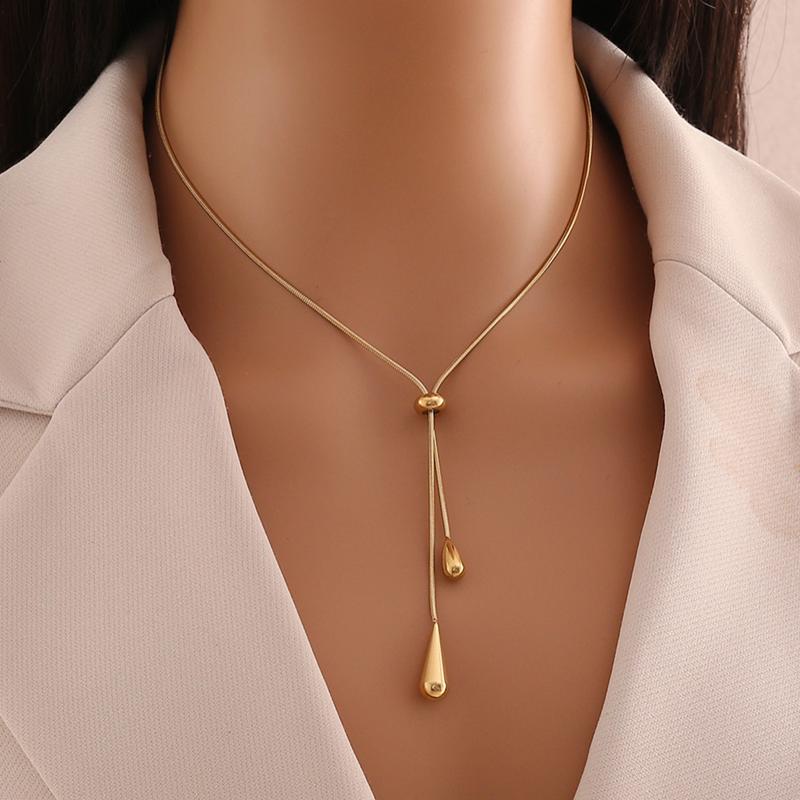 Sillyna | Collar Con Colgantes Bohemios en Forma de Lágrima Tipo Lariat