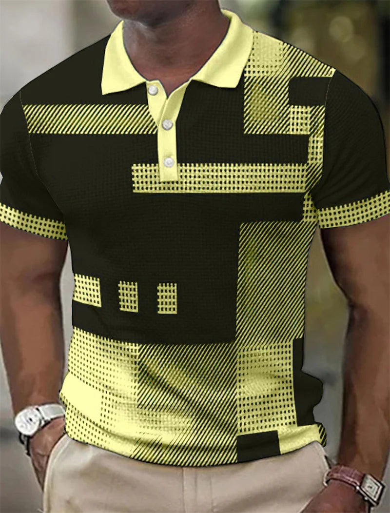 Delbert | Polo De Manga Corta Con Estampado Geométrico