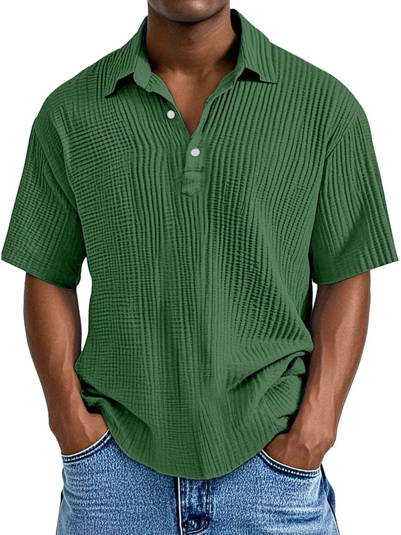 Hauser | Polo de Manga Corta Con Textura