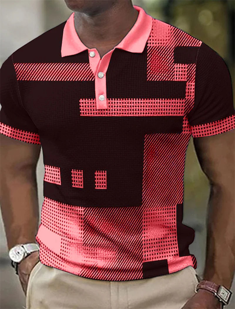 Delbert | Polo De Manga Corta Con Estampado Geométrico