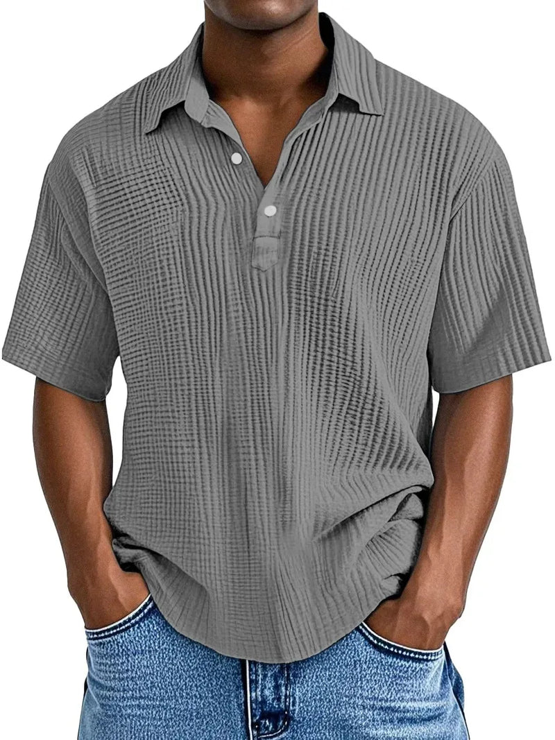 Hauser | Polo de Manga Corta Con Textura