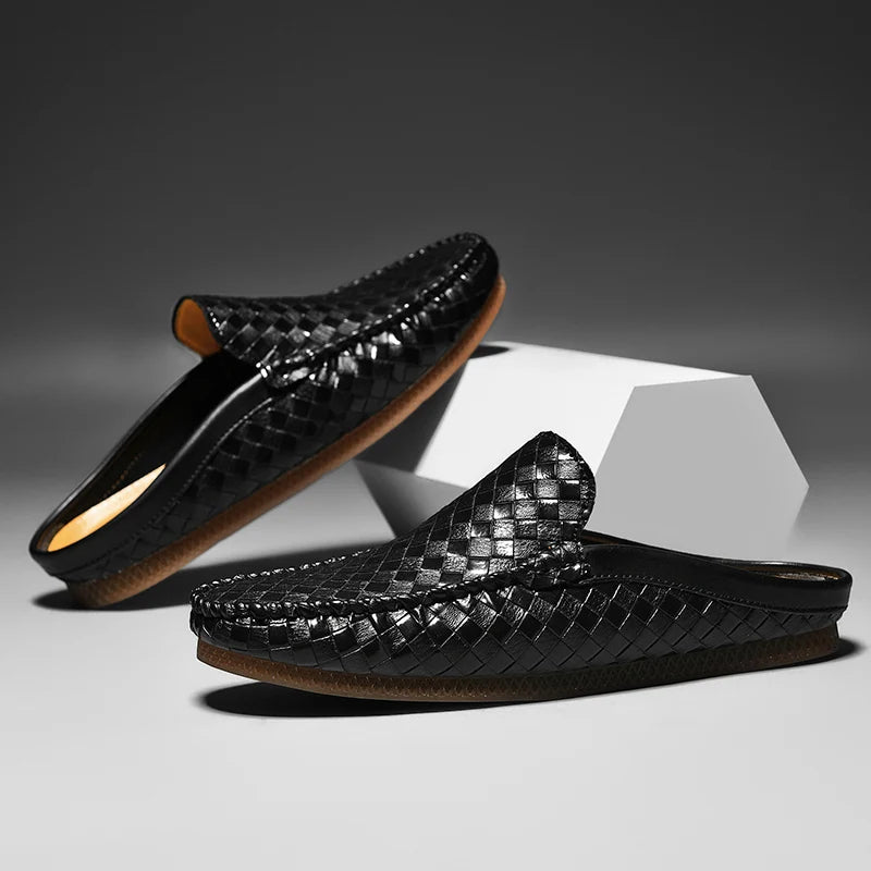 Efim | Mules Tipo Mocasín Sin Cordones Con Tejido Trenzado