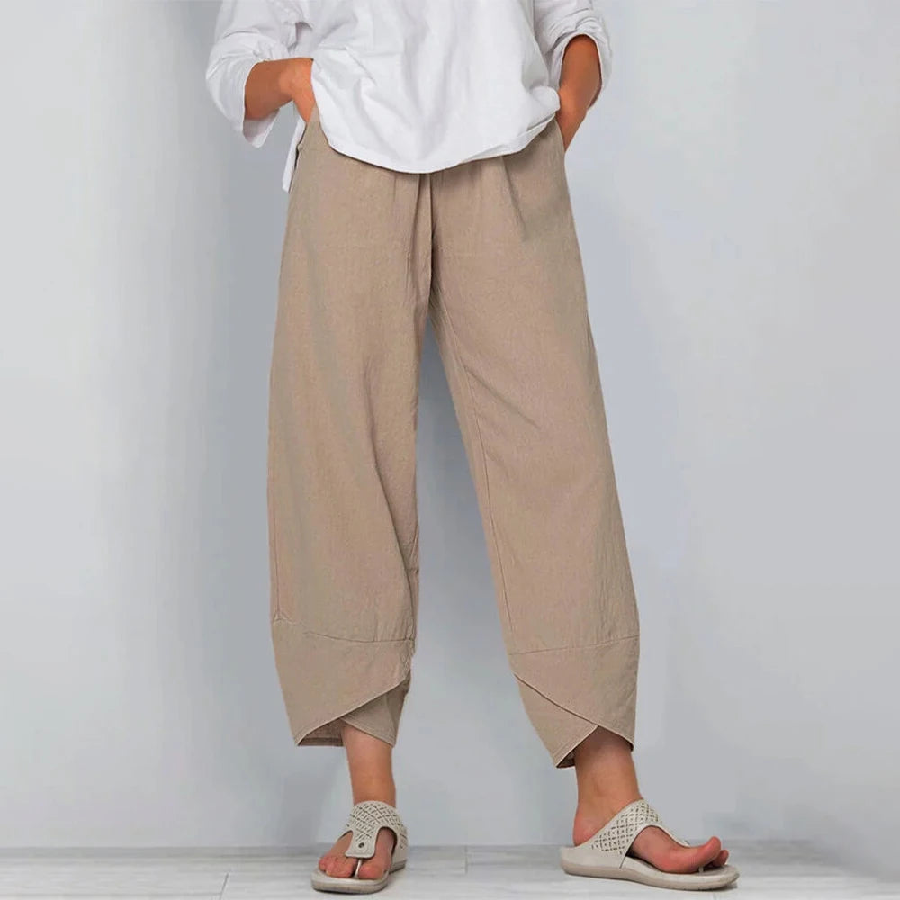 Matylda | Pantalones Cortos de Pierna Ancha