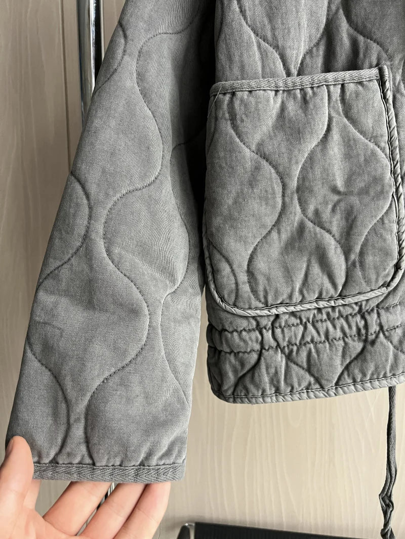 Pascale | Chaqueta Acolchada Con Cremallera Frontal Y Cuello Alto