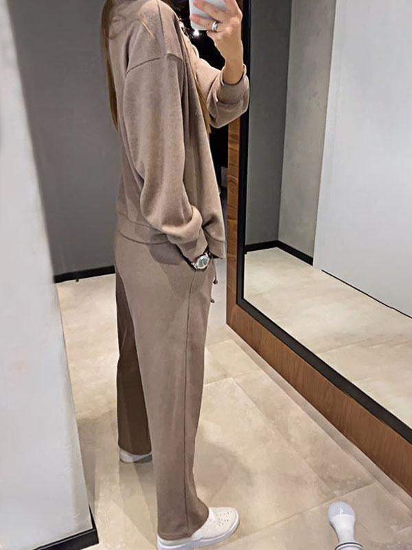 Anisa | Conjunto De Chaqueta De Punto Con Cuello en V Y Botones