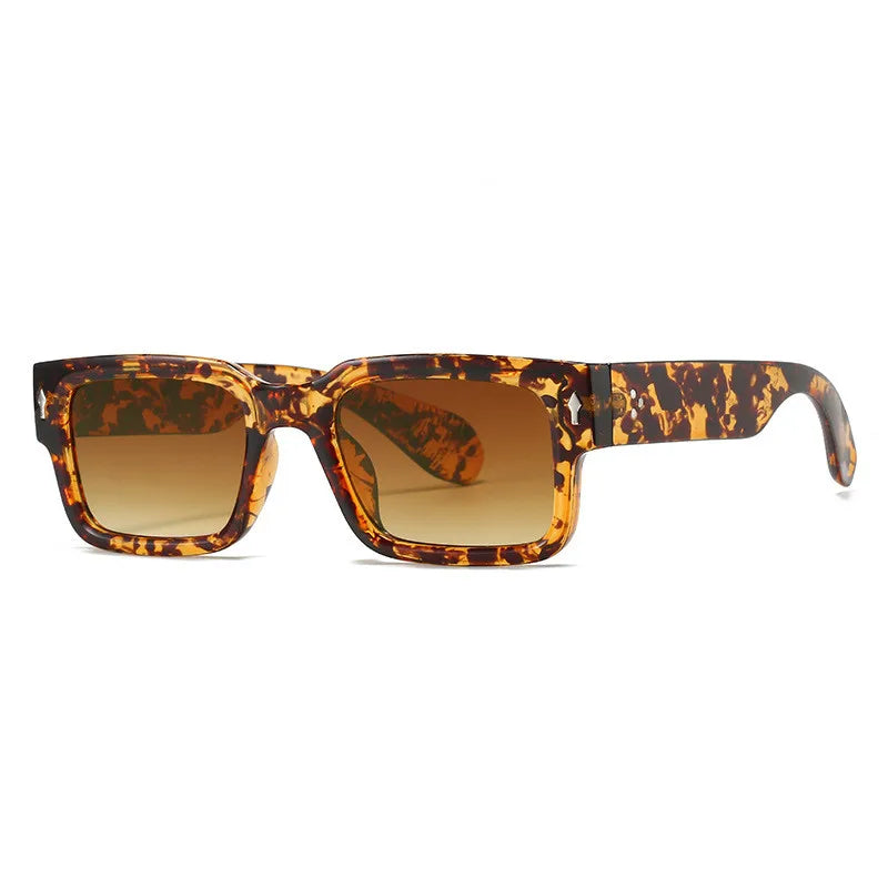 RetroLens - Gafas de sol unisex con Montura Cuadrada y Cristales Tintados en Verde