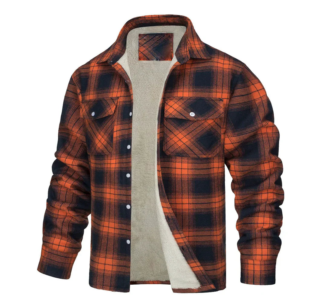 Malmo | Camisa Oversize a Cuadros Con Forro Polar Y Cierre Frontal Con Botones