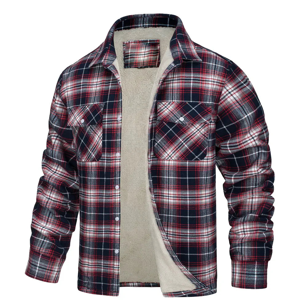Malmo | Camisa Oversize a Cuadros Con Forro Polar Y Cierre Frontal Con Botones