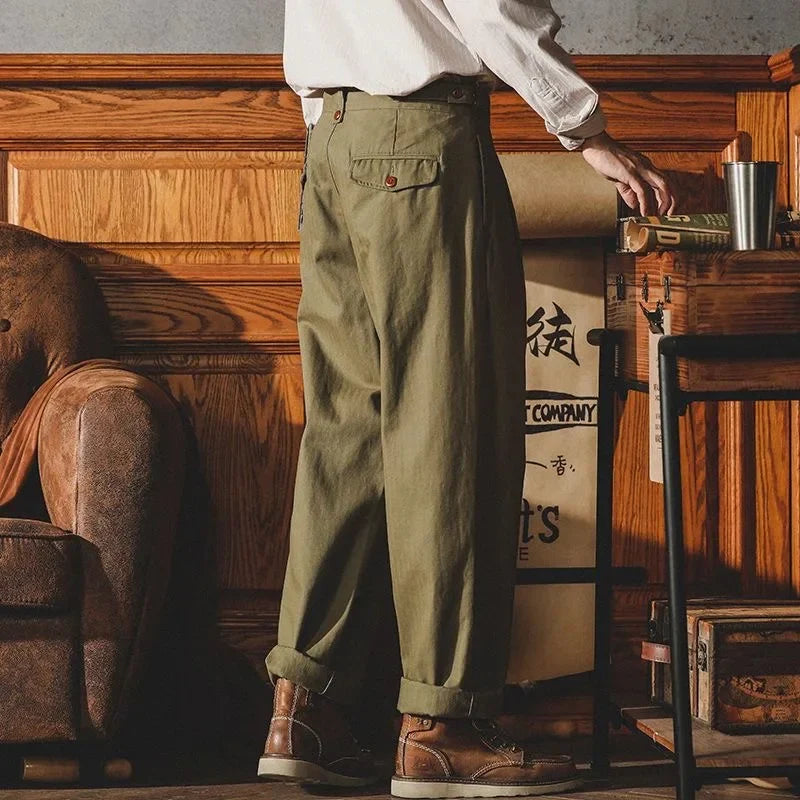 Inglis | Pantalón Recto Con Pinzas y Bolsillos